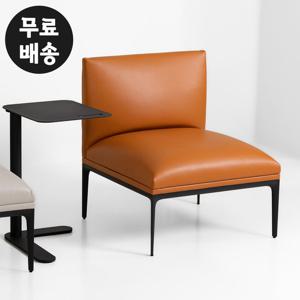 뷰즈 가죽 쇼파 1인용 쇼파 거실 일인용 모듈(카멜)