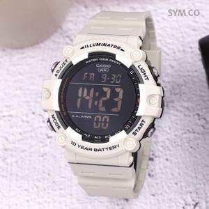 카시오 AE-1500WH-8B2 군인 전자 아웃도어 방수 남자 우레탄 시