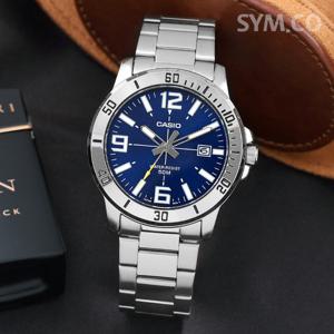 카시오 MTP-VD01D-2B 다이버룩 빈티지 캐쥬얼 스포츠 남자 메탈