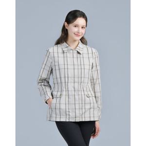 [단독특가] 닥스골프 여성 25신상 인기상품 체크 전판 메쉬 안감 점퍼 DNJU5B901I2