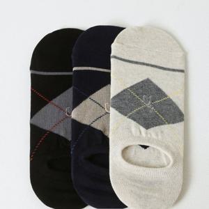 [헤지스] 체크 배색 페이크삭스 3종 세트 HJSS4E202WT