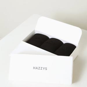 [헤지스] 블랙 단색 면혼방 중목양말3종세트 HJSS5E110BK