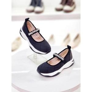 세레스 세이브존03 세레스 여성 소가죽 퀼팅 큐빅 밴드 메리제인 슬립온 5cm AGNR S144A-S