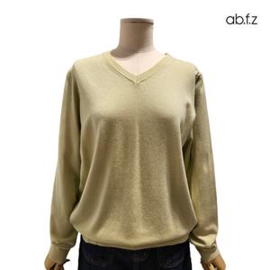 [에이비에프지]V넥 솔리드 긴팔 니트 APZ5HW35G