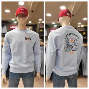 리바이스 공용 그래픽로고 기모맨투맨 A5027-0002