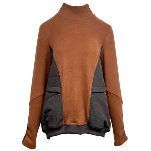 [데시데]누빔디테일 하이넥 티셔츠 DOW120