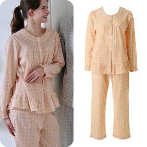 [비너스]여성잠옷 순면 주름원단으로 가벼운 착용감 파자마 VPA4500W