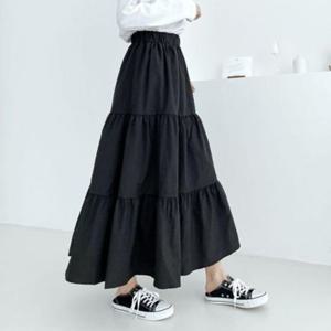 스커트 치마 베베르 3단 캉캉 롱 SD211003