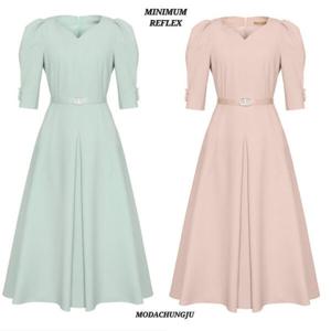 [미니멈]MD 퍼프 소매 플레어원피스 MD MXBAWO4360_CJ