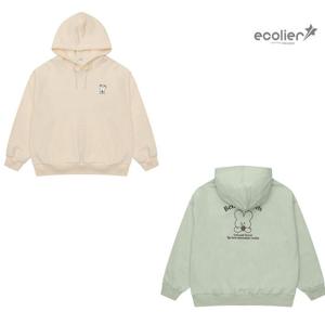 [에꼴리에]여자 봄신상 루즈핏 래빗캐릭터 후드티(25A0452)_CC