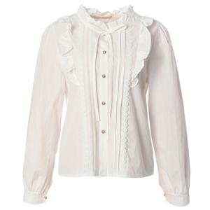 [페이지플린]프릴 타이 긴팔 블라우스 (F5ABL511)