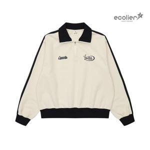 [에꼴리에]여자 봄신상 스포티 2선 반집업 카라티(25OT452)_CC