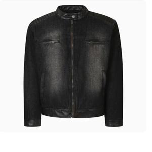 [버커루] 남성가죽패치 바이커 데님 자켓(B255DJ300P)