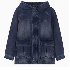 [버커루] 남성 아웃포켓 후드 데님 점퍼 (B255DJ340P)