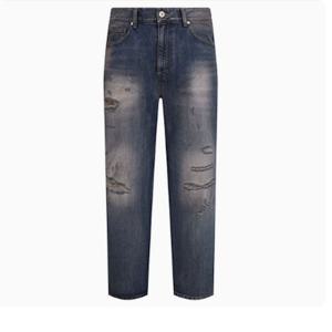 [버커루] 남성 와이드 M톤 구제 데님 팬츠 (B255DP068P