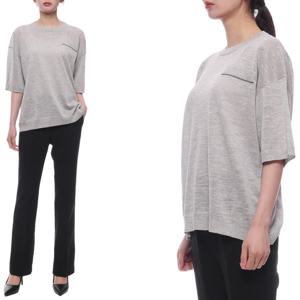 [브루넬로쿠치넬리] 25SS 여성 모닐리 린넨 혼방 반팔 니트 (M8Q202940 C6899 25S)
