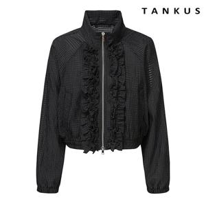 [탱커스]그리드 크롭 집업 자켓 (TX1JK012L0)