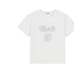 [르샵]l1f22jts060라운드넥 로고 자수 크롭 티셔츠