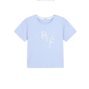 [르샵]l1F22jts080자수패치 배색스티치 반팔티셔츠