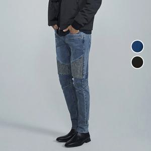 [버커루]남성 슬림핏 밴딩 바이커 데님 팬츠 B235DP269P