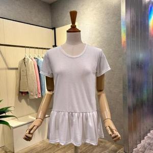 [ab.f.z]AOZ5QK35G_U넥 프릴 반팔 티셔츠