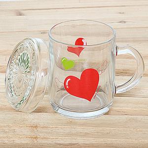 글라스락 천사하트 뚜껑머그컵 디자인머그컵 손잡이컵 머그컵 디자인컵 뚜껑머그 뚜껑머그컵 뚜껑머그잔 유