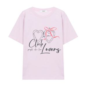 [에이비에프지]프린팅 반팔 롱 면 티셔츠 APZ2QK32E