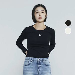 [버커루]여성 골지 라운드 긴팔 티셔츠 B235TS530P