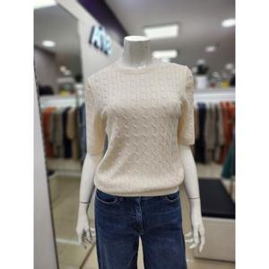 아르테 세이브존06 봄 꽈배기 니트 라운드 티 DQBPKR100