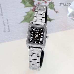 카시오 LTP-V007D-1B 클래식 스퀘어 로마 사각 여자 메탈 시계 c