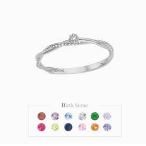 [로이드] 주문제작 FOR LADY 슬림 탄생석 반지 LRT17202T