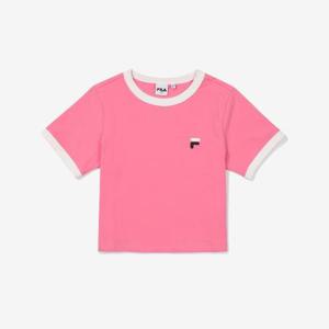 [휠라] 슬림핏 라이프 크롭 반팔티 FS2RSF2152F_PIK