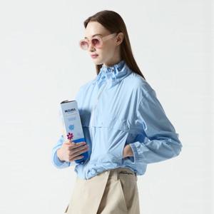 [먼싱웨어]여성 썸머 루즈핏 포켓 바람막이 라이트블루(MQ222LJP51)