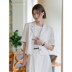 [올리브데올리브] OW4MJ407 트윌 싱글 크롭 자켓