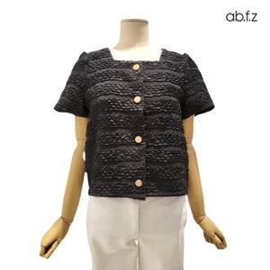 [에이비에프지]스퀘어넥 재킷 스타일 반팔 블라우스 APZ2HB37E