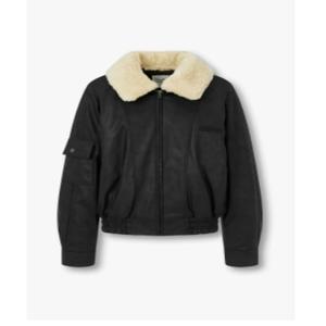 [톰보이]카라배색 패딩 신세틱 레더 점퍼 (9164461881Z1)