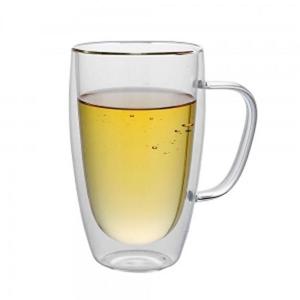 로하티 크리스 이중 유리컵(450ml)/ 손잡이컵