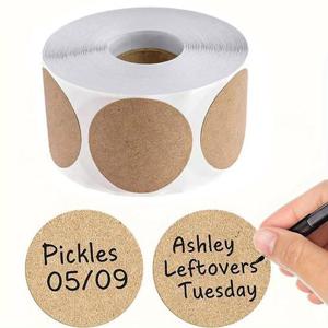 크라프트 스티커 원형 라벨지 3.8cm 500P DD-13063