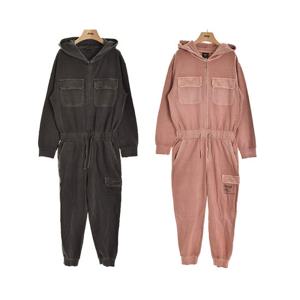 [지프키즈]키즈 공용 미니쭈리 후드 집업 오버롤 팬츠 KM3OPF807 GB