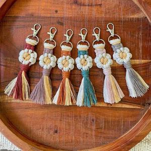 핸드메이드 데이지 테슬 키링 6color