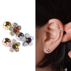 써지컬 큐빅 플라워 꽃 피어싱