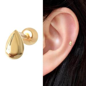 14K 볼륨 물방울 골드 금 피어싱