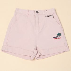 [지프키즈]키즈 우븐 하이웨스트 롤업 숏팬츠 (KM2PTF806)