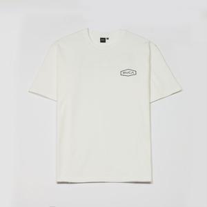 RVCA 로고 그래픽 반팔티 VF21ST010WHT