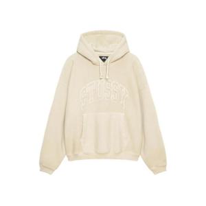 스투시 자수 릴렉스드 후드 샌드 118538