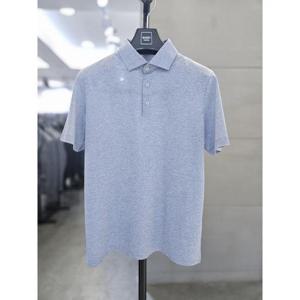 바쏘옴므 세이브존03 바쏘옴므 남성 여름 PK 카라 반팔 티셔츠 스카이블루 WSAGZ2KT29A