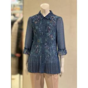 벨리시앙 세이브존01 플리츠 주름 라인 블라우스(2color) BL5201