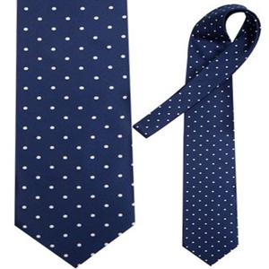 LTIE-058 화이트도트넥타이 (솔리드) 네이비