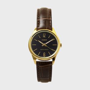 CASIO 카시오 LTP-V005GL-1B 여성 가죽밴드 심플 손목시계