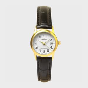 CASIO 카시오 LTP-V002GL-7B2 여성 가죽밴드 심플 손목시계